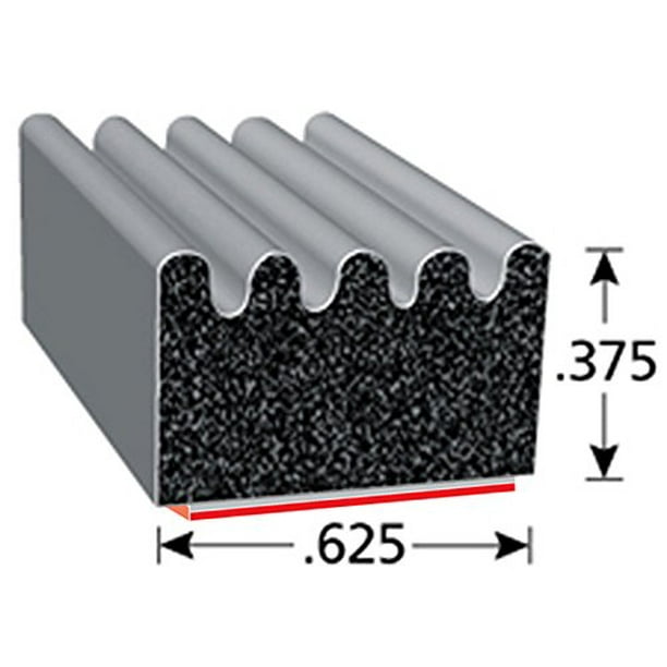 TRIM-LOK .625” Width Boats – Ideal Door and Window Weather Seal – Garage Doors Cars HT X103HT-25 Trim-Lok Ribbed Rectangle Rubber Seal – .375” Height 25’ Length – EPDM Foam Rubber Seal with High Tack TRIM-LOK .625” Width Boats – Ideal Door and Window Weather Seal – Garage Doors Cars HT X103HT-25 Trim-Lok Ribbed Rectangle Rubber Seal – .375” Height 25’ Length – EPDM Foam Rubber Seal with High Tack